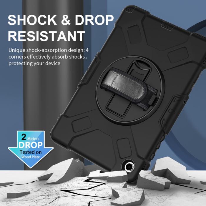 Bild 5, Samsung Galaxy Tab A9 Plus Skal 360 Rotation Shockproof Med Rem