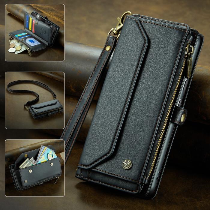 Bild 4, CASEME Google Pixel 10/10 Pro / 9/9 Pro Fodral Läder Svart