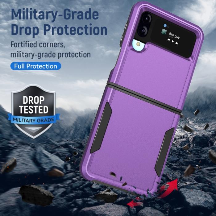 Bild 6, Samsung Galaxy Z Flip 4 Skal Heavy Armor Hybrid Lila
