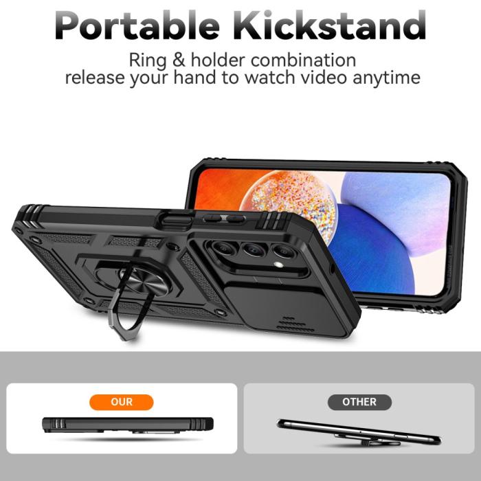 Bild 2, Samsung Galaxy A35 5G Skal CamShield Ring Svart
