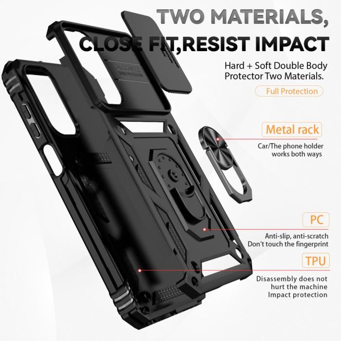 Bild 4, Samsung Galaxy A35 5G Skal CamShield Ring Svart