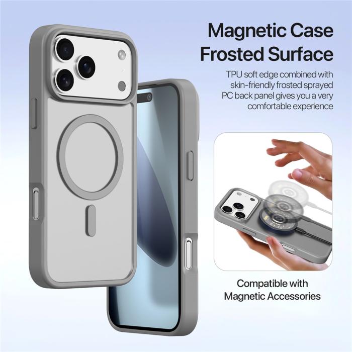 Bild 6, DUX DUCIS iPhone 17 Pro Max 2in1 Magnet Fodral Lawa Series Grå