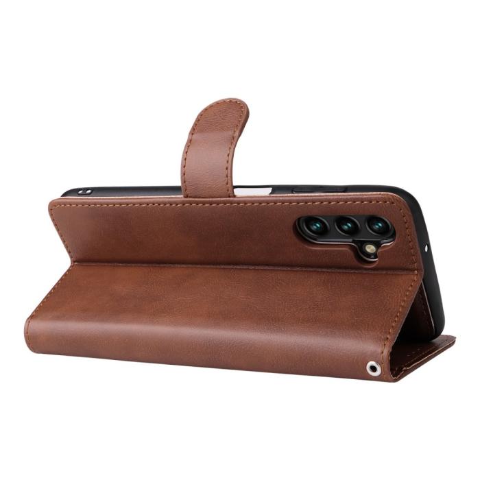 Bild 4, Samsung Galaxy A04s / A13 5G 2in1 Magnet/Plånboksfodral Brun