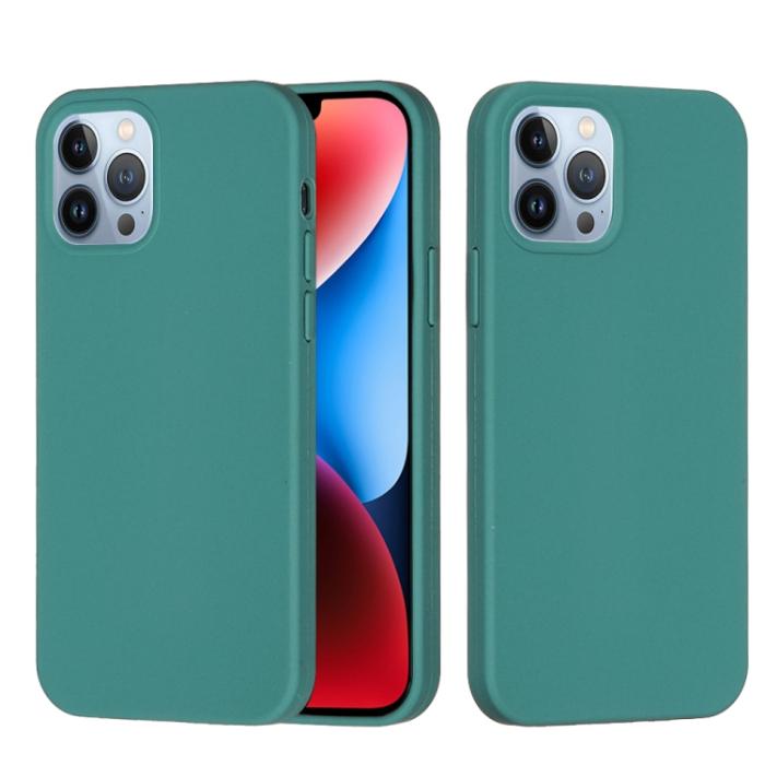 Bild 1, iPhone 15 Pro Skal Silikon Tallgrön