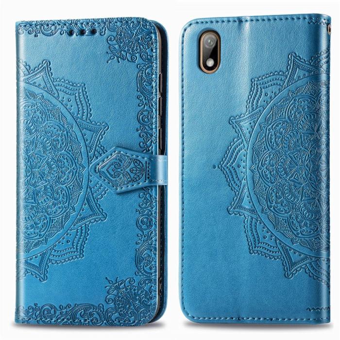 Bild 2, Huawei Y5 (2019) - Plånboksfodral Mandala - Blå