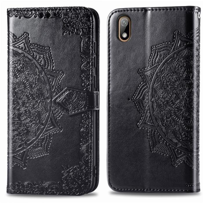 Bild 3, Huawei Y5 (2019) - Plånboksfodral Mandala - Svart