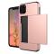 iPhone 11 - Hybrid Skal med kortfack - Roséguld