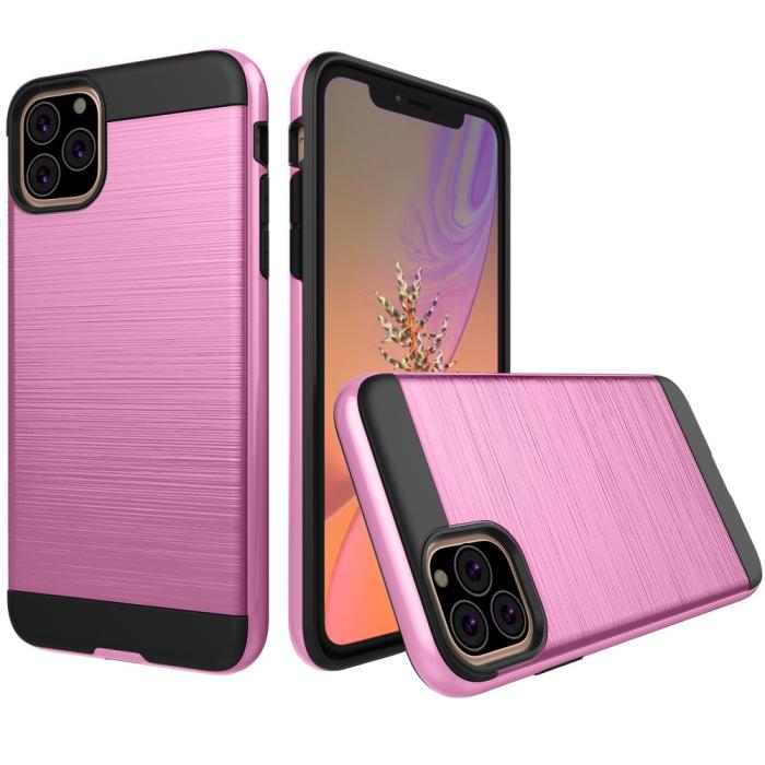 Bild 1, iPhone 11 - Brushed Hybrid Skal - Rosa