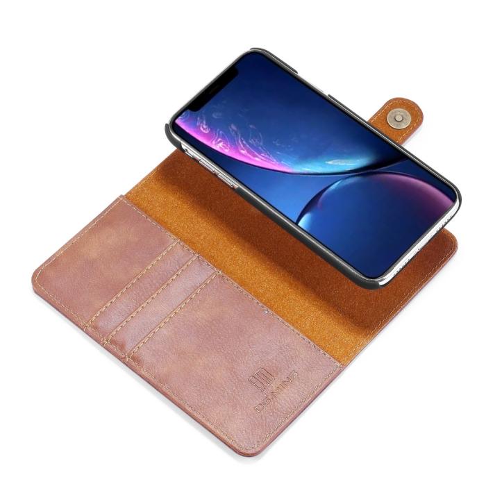 Bild 4, iPhone 11 - DG.MING Plånboksfodral/Magnet Skal - Brun