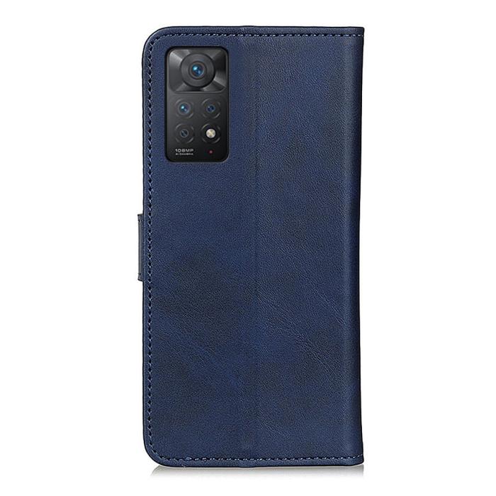 Bild 3, Xiaomi Redmi Note 11 Pro 5G Fodral Solid Läder Blå