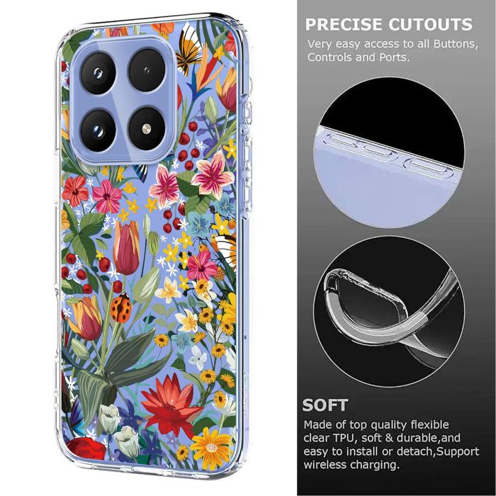 Bild 5, Xiaomi 17 Skal TPU Blommor Liljor