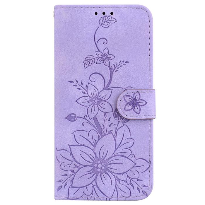 Bild 5, Samsung Galaxy A27 5G Fodral Läder Blommor Lila