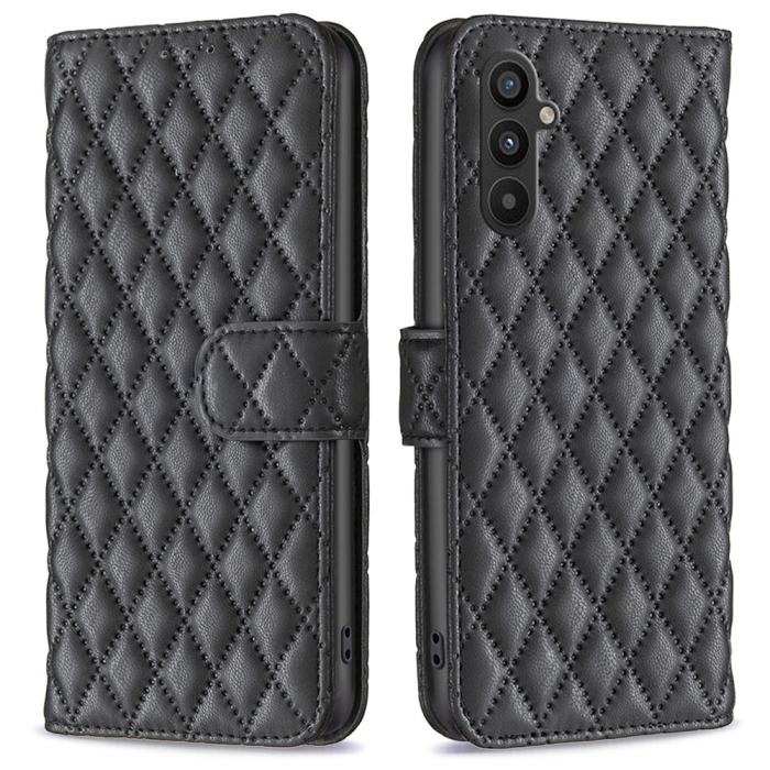 Bild 1, Samsung Galaxy A34 5G Fodral Diamond Läder Svart
