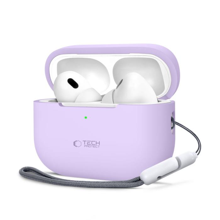 Bild 1, Tech-Protect AirPods Pro 1/2 Skal Silikon Lavender