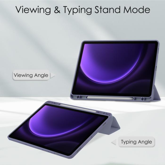 Bild 2, Galaxy Tab S9 FE Fodral Hybrid Pennhållare Lila