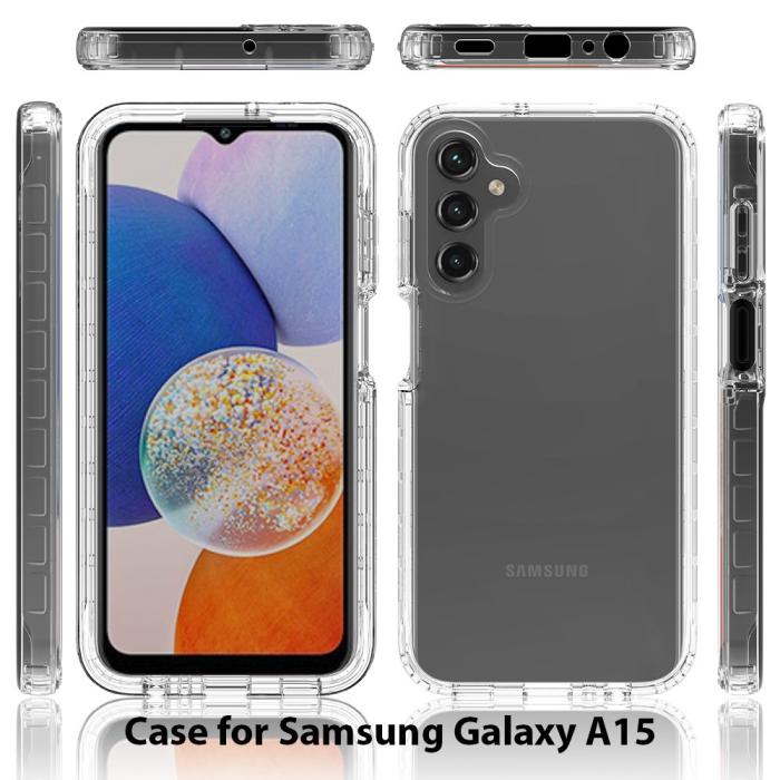 Bild 6, Samsung Galaxy A15 5G 360° Shockproof Hybrid Skal Transparent