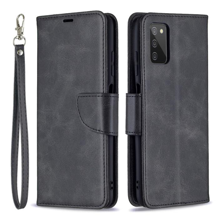 Bild 1, Samsung Galaxy A03s Fodral Läder Solid Shark Svart
