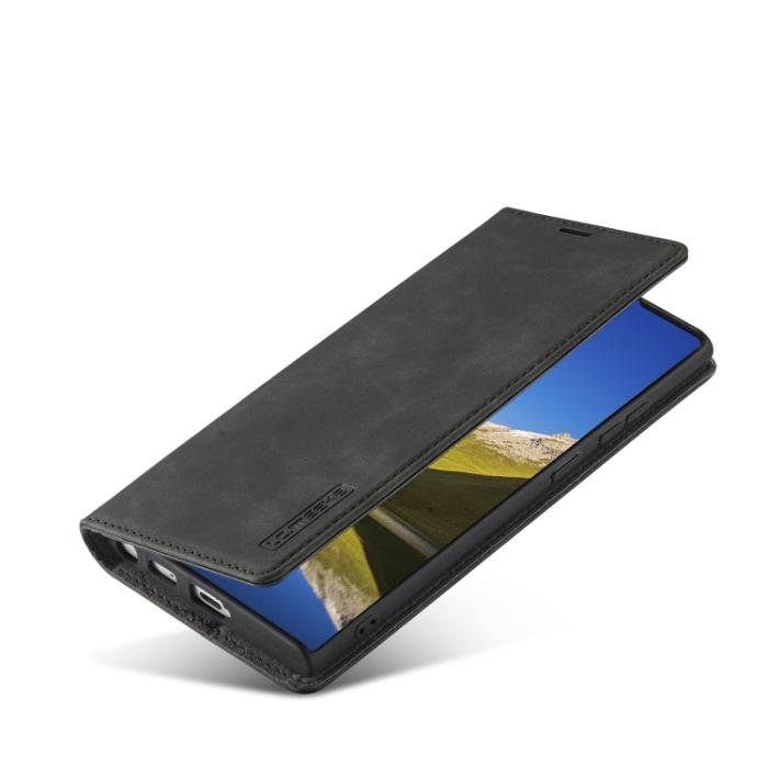 Bild 6, LC.IMEEKE Samsung Galaxy S22 Fodral Flip Retro Läder Svart