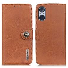 KHAZNEH Sony Xperia 5 V Fodral Läder Brun
