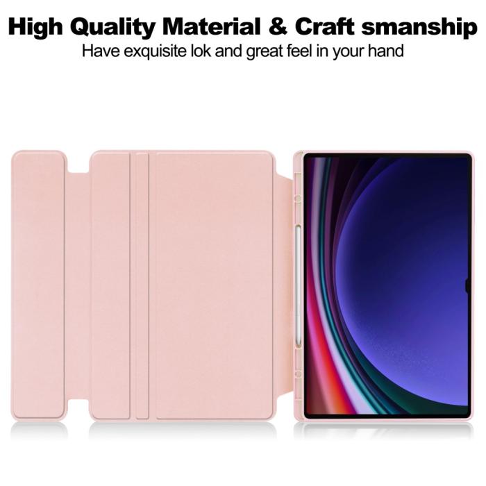 Bild 2, Samsung Galaxy Tab S10 Ultra Fodral 360° Rotation Rosa