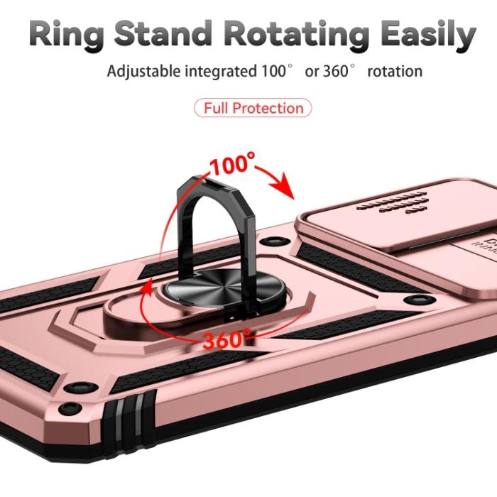 Bild 5, Samsung Galaxy A33 5G Skal Ring CamShield Roséguld