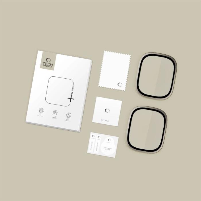 Bild 2, Tech-Protect Apple Watch 1 / 2 49 mm 2-PACK Skärmskydd Titanium