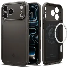 Spigen iPhone 18 Pro / 17 Pro Skal MagSafe Thin Fit Gunmetal