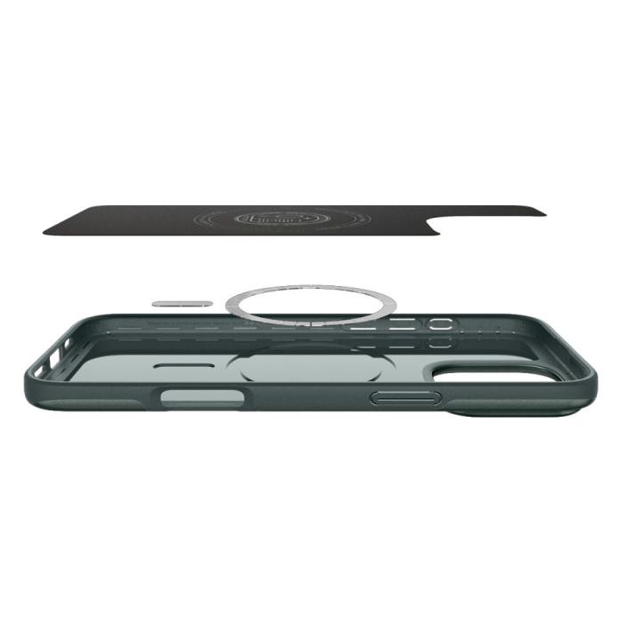 Bild 5, Spigen iPhone 16 Pro Skal MagSafe Thin Fit Abyss Green