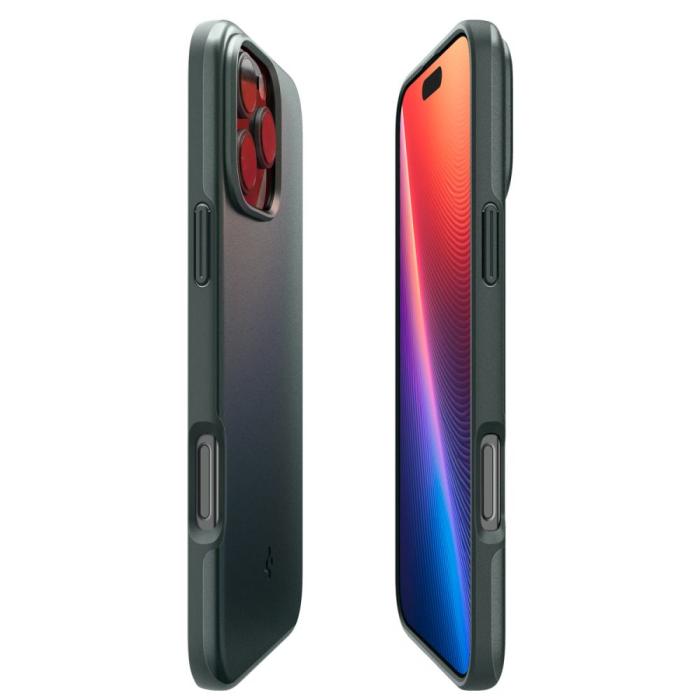 Bild 6, Spigen iPhone 16 Pro Skal MagSafe Thin Fit Abyss Green
