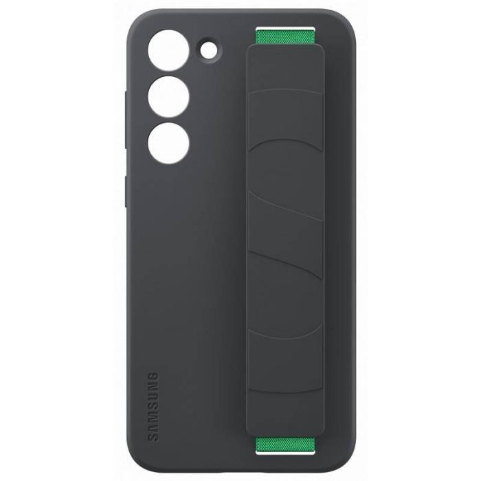 Bild 1, Samsung Galaxy S23 Plus Skal Silicone with Strap Svart