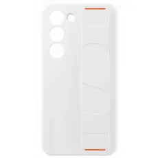 Samsung Galaxy S23 Skal Silicone with Strap Vit