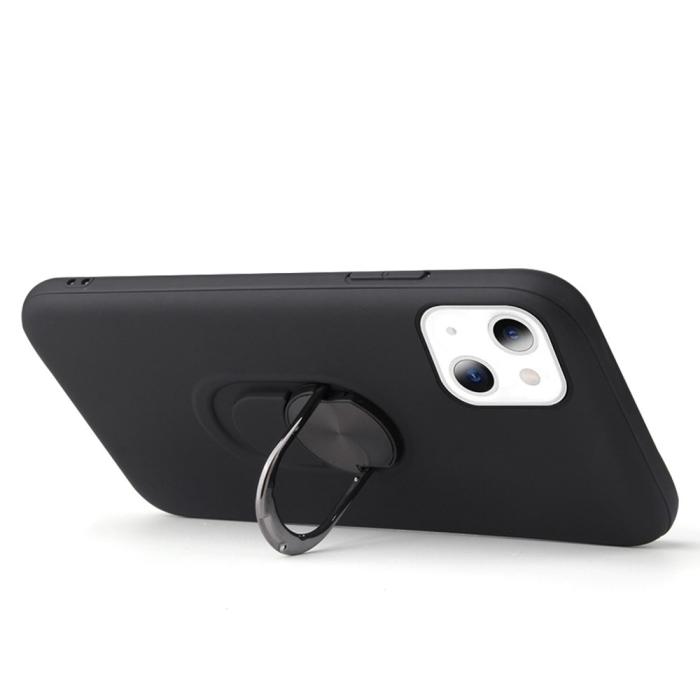 Bild 2, iPhone 13 Skal Hybrid Ring Hållare Blå