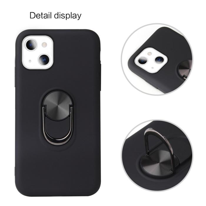 Bild 5, iPhone 13 Skal Hybrid Ring Hållare Blå