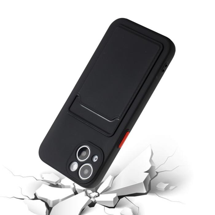 Bild 5, iPhone 13 Mini Skal Med Kortfack Svart