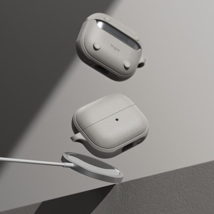 Bild 4, Ringke Galaxy Buds 3 / 3 Pro Skal MagSafe Onyx Warm Grey