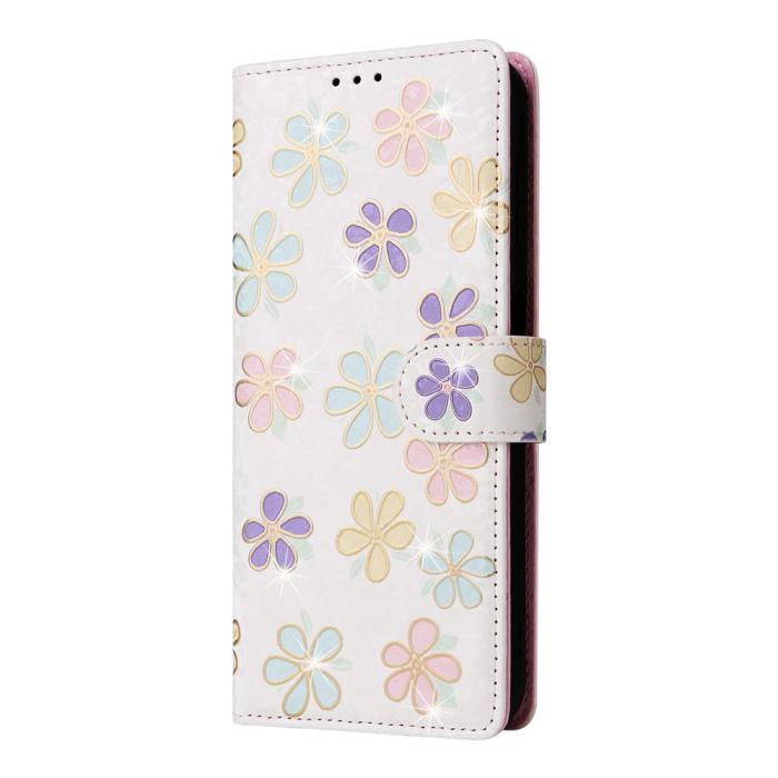 Bild 6, Samsung Galaxy A37 5G Fodral RFID Läder Färgglada Blommor