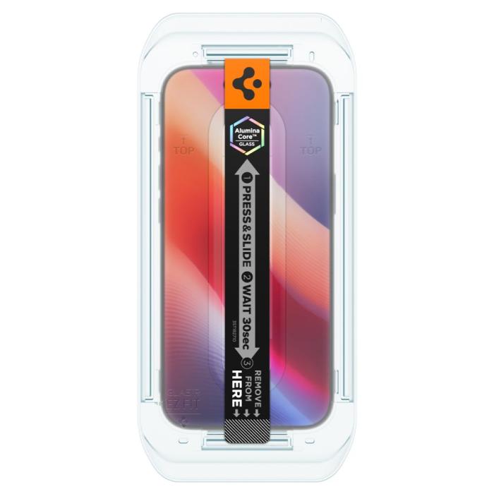 Bild 5, Spigen iPhone Air 2-PACK Skärmskydd GLAS.tR 