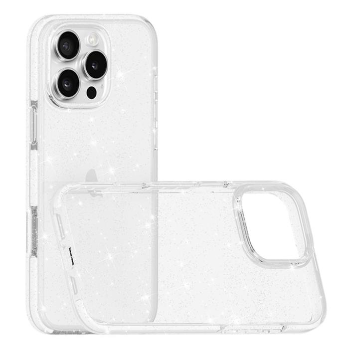 Bild 3, iPhone 16 Pro Skal Glitter Transparent