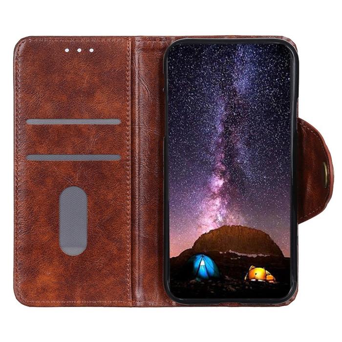 Bild 2, KHAZNEH Sony Xperia 1 V Fodral Magnetisk Mässing Brun