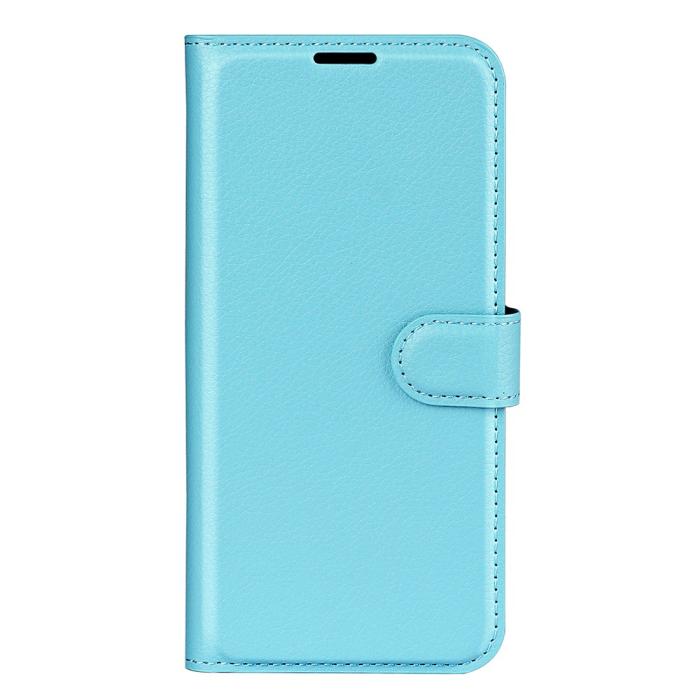 Bild 5, Samsung Galaxy A05s 4G Fodral Litchi Läder Ljus Blå