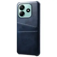Xiaomi Redmi Note 14 5G Skal L&auml;derbelagt Med Kortfack Bl&aring;