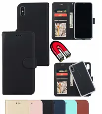 iPhone Xs Max - Plånboksfodral / Magnet Skal 2in1 - Roséguld