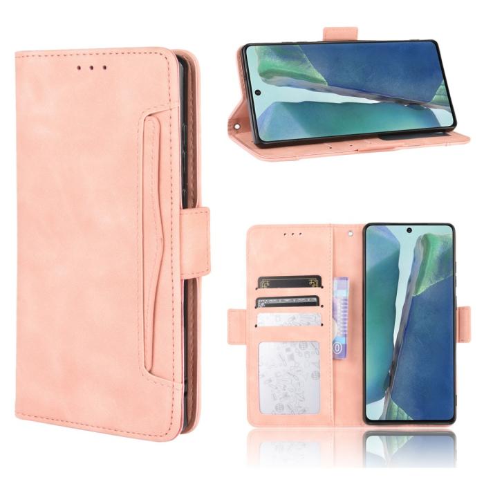 Bild 1, Samsung Galaxy S20 FE - Fodral Med Avtagbart Kortfodral - Ljus Rosa