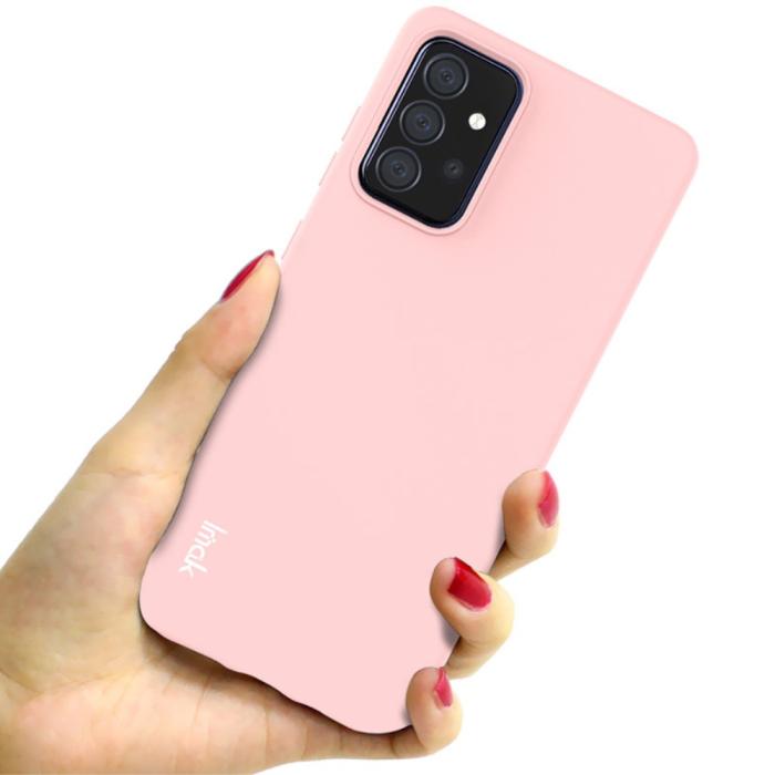 Bild 3, Samsung Galaxy A72 - IMAK Skin Touch Skal - Ljus Rosa