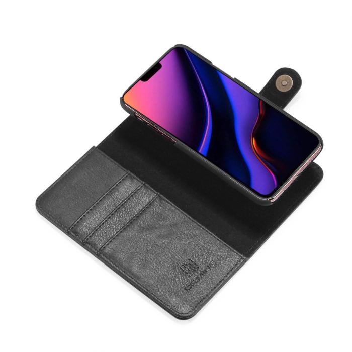 Bild 4, iPhone 11 Pro Max - DG.MING Plånboksfodral/Magnet Skal - Svart