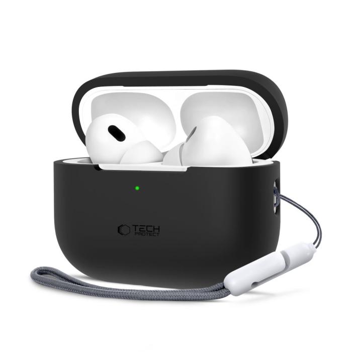 Bild 1, Tech-Protect AirPods Pro 1/2 Skal Silikon Svart