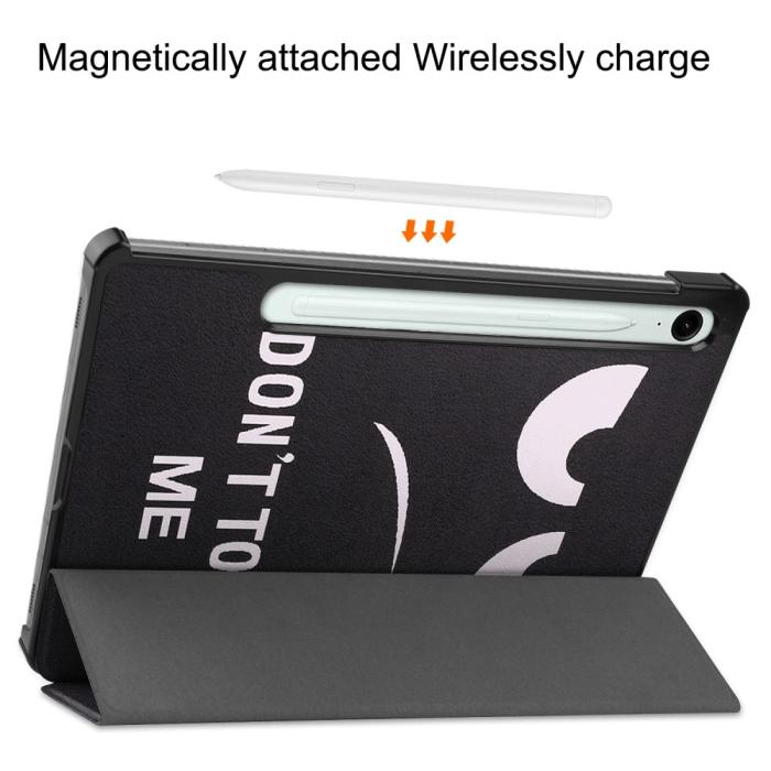 Bild 4, Samsung Galaxy Tab S9 FE Fodral Tri-Fold Läder Dont Touch