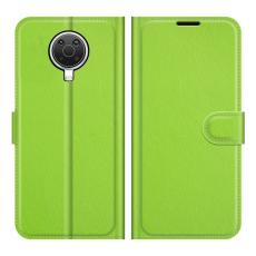 Nokia G10 / G20 Fodral Litchi Läder Grön