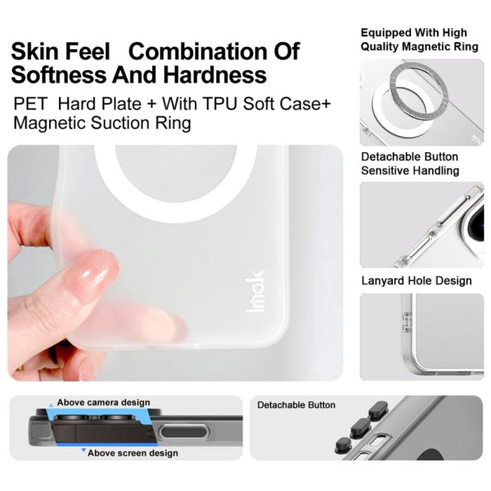 Bild 6, IMAK Motorola Edge 60 Pro Skal MagSafe Anti Drop Vit
