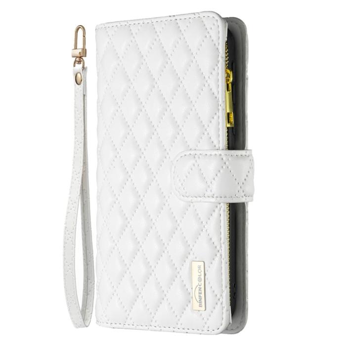 Bild 5, BINFEN Galaxy S25 Ultra Fodral Diamond Multifunktionell Vit